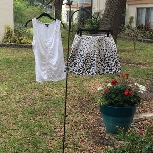Banana republic skirt and talbots tank